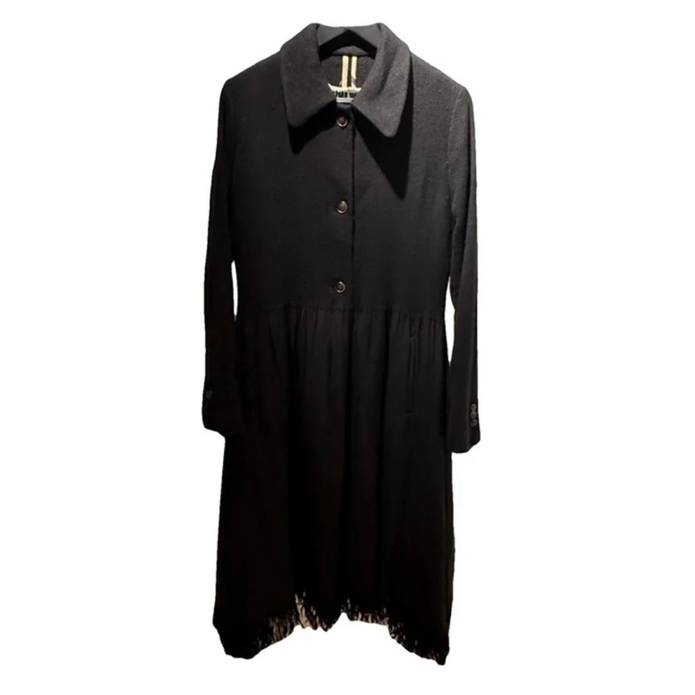 Uma Wang Coccarda Coat Black S